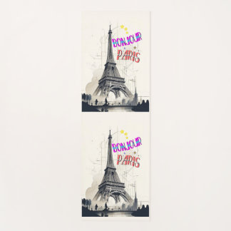 Tapete De Yoga Bonjour Colorful Paris
