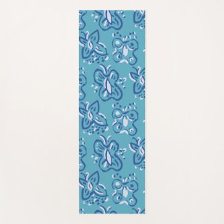 Tapete De Yoga Borboleta Azul