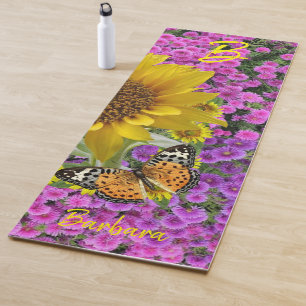 Tapete De Yoga Borboleta de girassol Yoga Mat