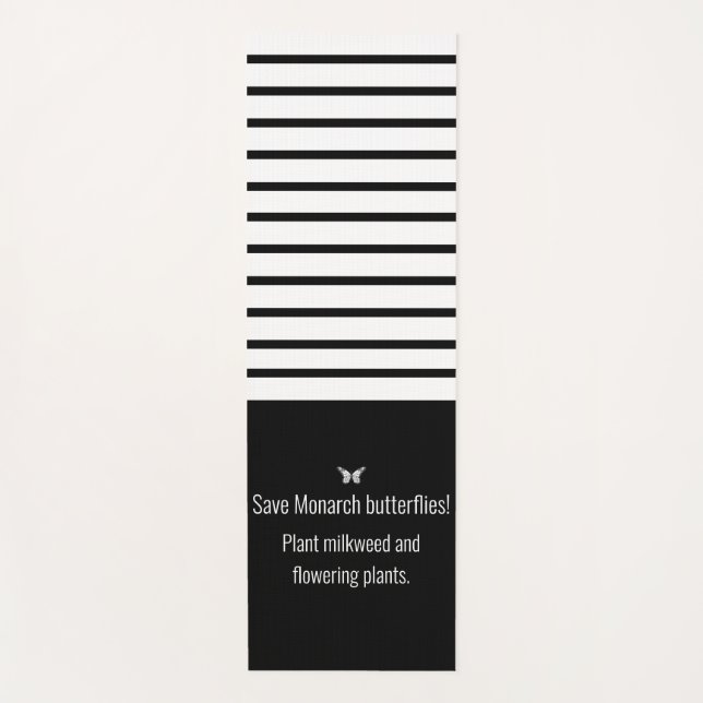 Tapete De Yoga Borboleta monarca (Frente)