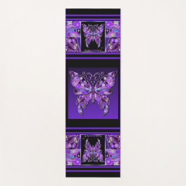 Tapete De Yoga Borboleta púrpura 31