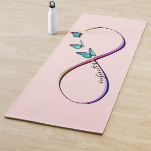Tapete De Yoga borboletas infinitas