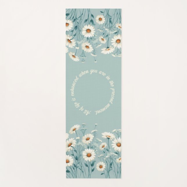 Tapete De Yoga Bountiful Daisy's (Personalizar) (Frente)