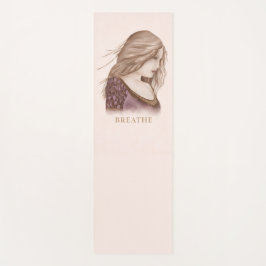 Tapete De Yoga BREATHE Mindful Goddess Yoga Mat | Calm Feminine 