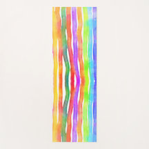 Bright Modern Colorful Yoga Stylish Striped