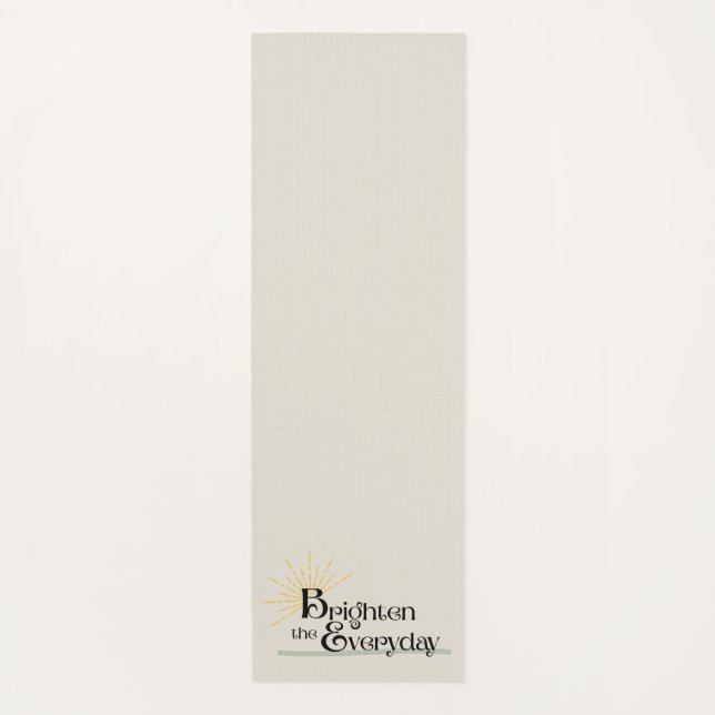 Tapete De Yoga Brighten the Everyday Mindful Calming Minimalist (Frente)