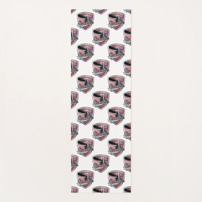 Tapete De Yoga Brooklyn Design Silver Seamless (Frente)