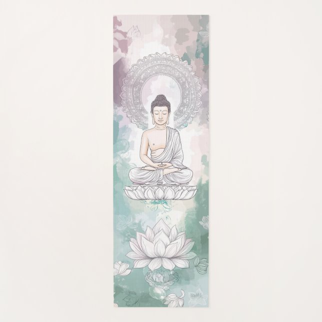 Tapete De Yoga Buda Yoga Mat encantador para Meditação Avançada (Frente)