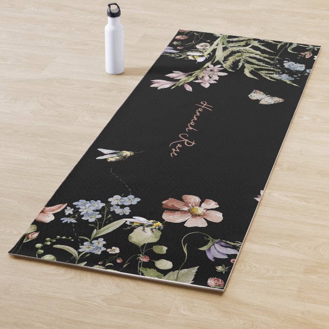 Tapete De Yoga Bumble Bumble Floral | Monograma (In Situ)