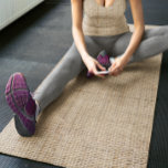 Tapete De Yoga Burlap Tan Texturizado Único<br><div class="desc">Este design pode ser personalizado escolhendo a opção personalizar para adicionar texto ou fazer outras alterações. Se este produto tiver a opção de transferir o design para outro item, certifique-se de ajustar o design para o ajustado, se necessário. Entre em contato comigo em colorflowcreations@gmail.com se desejar usar este design em...</div>