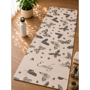 Tapete De Yoga Butterfly Colour Pattern Yoga Mat
