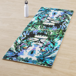 Tapete De Yoga Cabeça de Leão - Desenho de Retrato de Leão - Vida