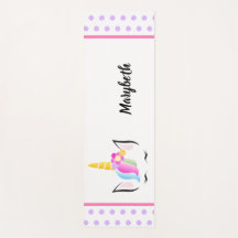 Cabeça de unicórnio colorida e cômoda personalizad