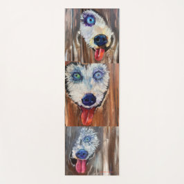 Tapete De Yoga Cachorro de Sled no Alasca é levado