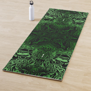 Tapete De Yoga Caleidoscópio Verde