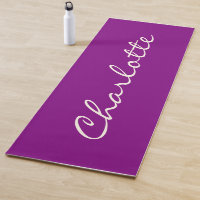 Caligrafia Moderna Minimalista Roxa Personalizada