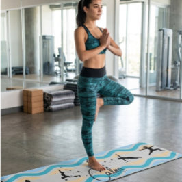 Tapete de Yoga Calmo | Exercício de Fitness Onda d