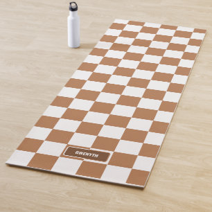 Tapete De Yoga Camelo de Cognac Luz Verificado Personalizado