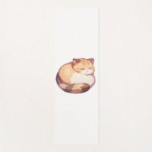 Tapete De Yoga Camisa-T Clássica De Gato De Munchkin Bonito Dormi