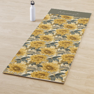 Tapete De Yoga Campo de Sunflower