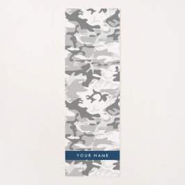 Tapete De Yoga Camuflagem de Cinzas de neve de inverno Seu nome p