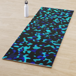 Tapete De Yoga Camuflagem de Trendy Blue Seagreen