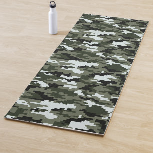 Tapete De Yoga Camuflagem urbana digital de 8 bits/Camo