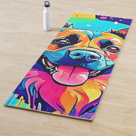 Tapete De Yoga Cana Vibrante: Amor Feliz