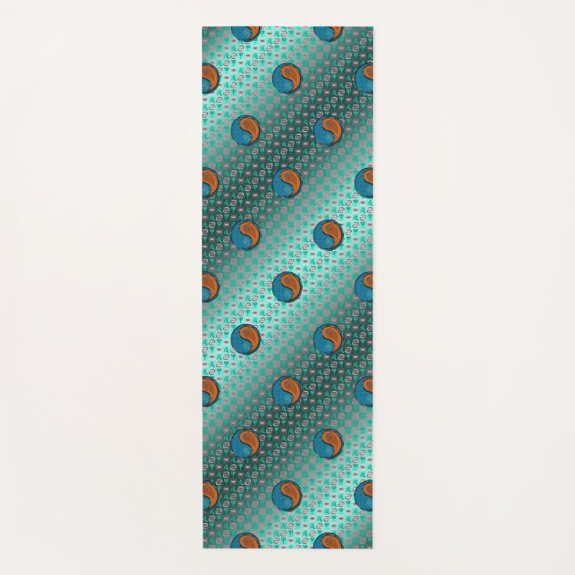 Tapete De Yoga Cancer e Cão de Madeira (Frente)