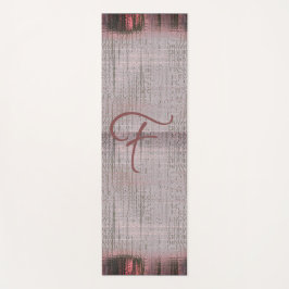 Tapete De Yoga Canvas de tecido vermelho-vermelho-rosa Tereno Sue