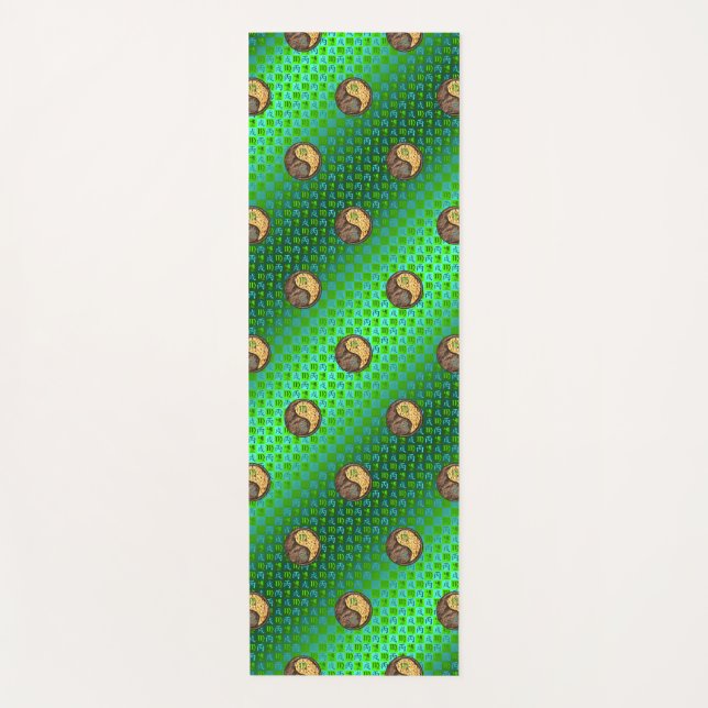 Tapete De Yoga Cão de Virgem e Fogo (Frente)