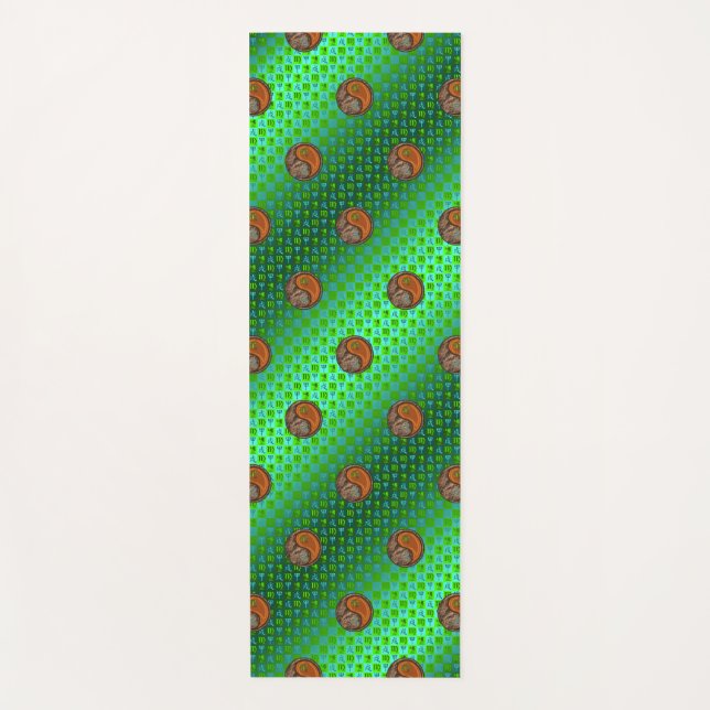 Tapete De Yoga Cão de Virgem e Madeira (Frente)