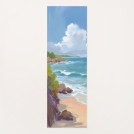Tapete De Yoga Cape Cod Beach Bay Ocean Painting