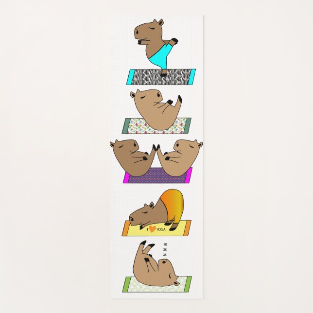 Tapete De Yoga Capybara Yoga Mat (Frente)