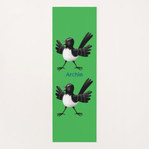 Tapete De Yoga Cartoon australiano Willie Wagtail personalizado