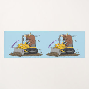 Tapete De Yoga Cartoon buldozer engraçado