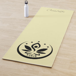 Tapete De Yoga Casaco YOGA, Bonito amarelo pálido