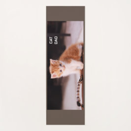 Tapete De Yoga Castanho "Pai de Gato" Laranja Kitten