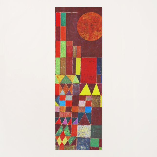 Tapete De Yoga Castle e Sun, Paul Klee (Frente)