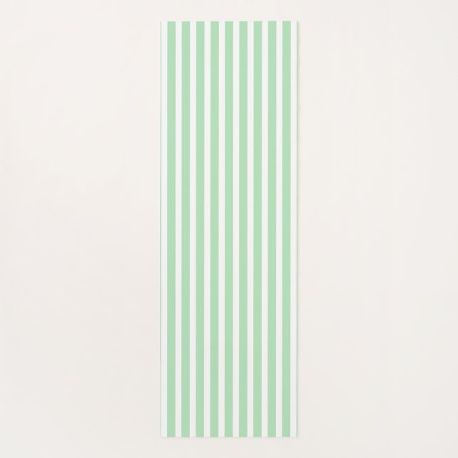 Tapete De Yoga Celadon Vertical Stripped Yoga Mat (Verso)
