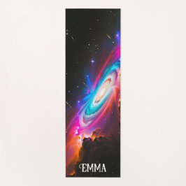 Tapete De Yoga Celestial Fantasy Black Hole Nome Personalizado Du