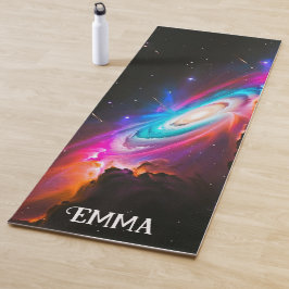 Tapete De Yoga Celestial Fantasy Black Hole Nome Personalizado Du