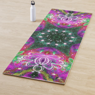 Tapete De Yoga Celestial Zen Lotus Star Kaleid