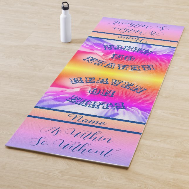 Tapete De Yoga Céu na Terra Bee Mel Inspiracional (In Situ)