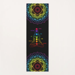 Tapete De Yoga Chakra afirma Yoga Mat - 14bl
