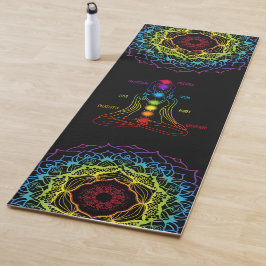Tapete De Yoga Chakra afirma Yoga Mat - 14bl