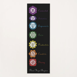 Tapete De Yoga Chakra Agora Yoga Começa Negro