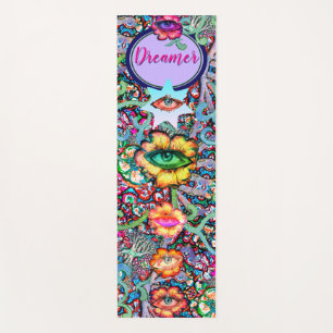Tapete De Yoga Chakra Floral Dreamer Colorida Mística Incomum