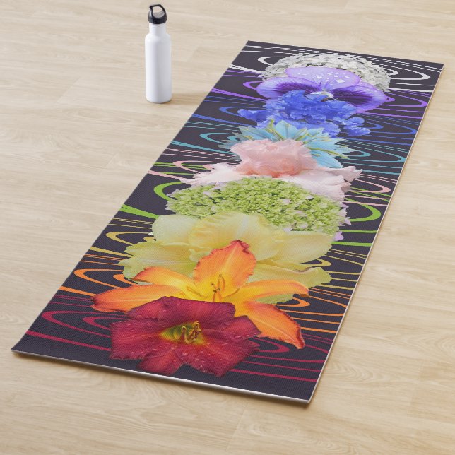 Tapete De Yoga Chakra Flowers Yoga Mat (In Situ)