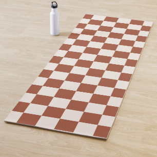 Tapete De Yoga Checar o quadro de verificação do Terracotta com
